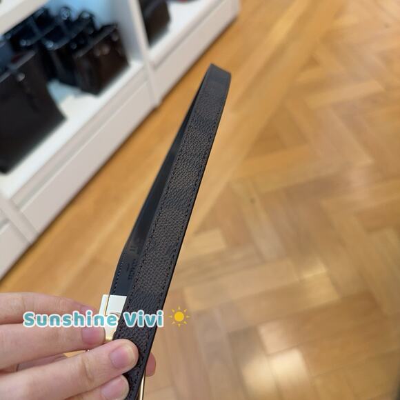 NWT Coach Roller Buckle Cut To Size Reversible Belt In Signature Canvas CCJ04 - Picture 5 of 7